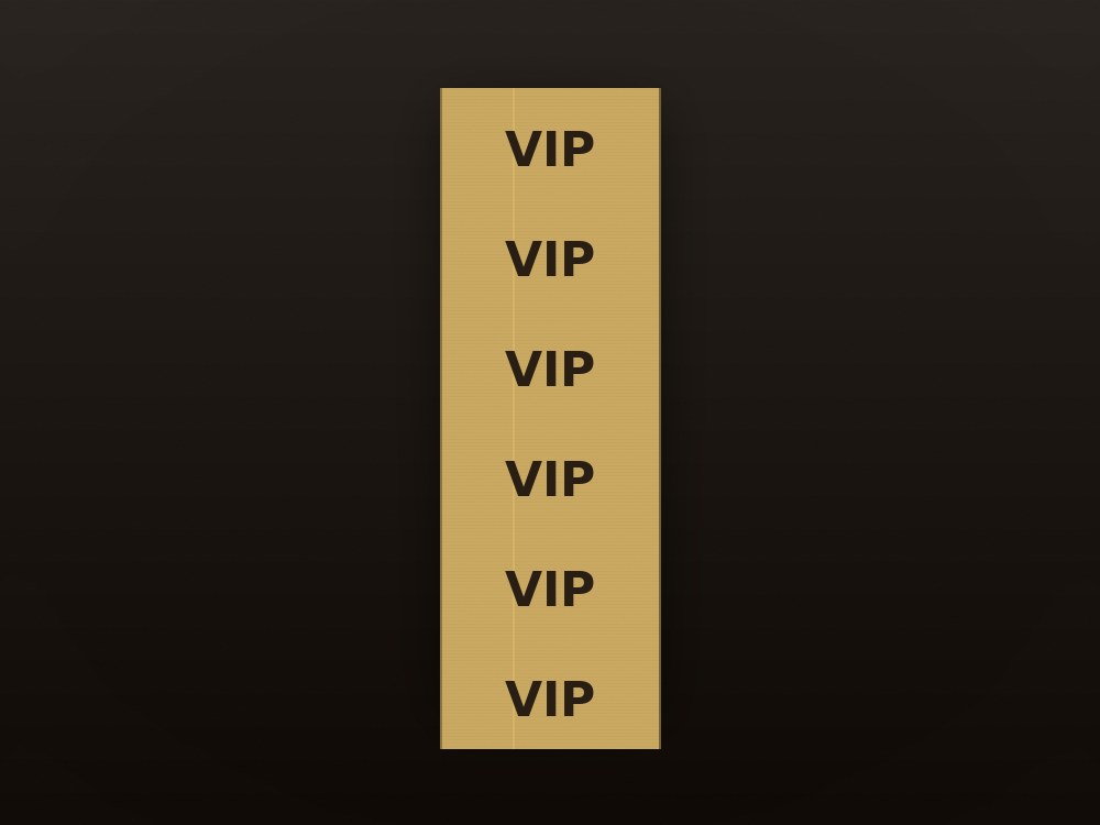 Premium altın renkli VIP boyun askı ipi